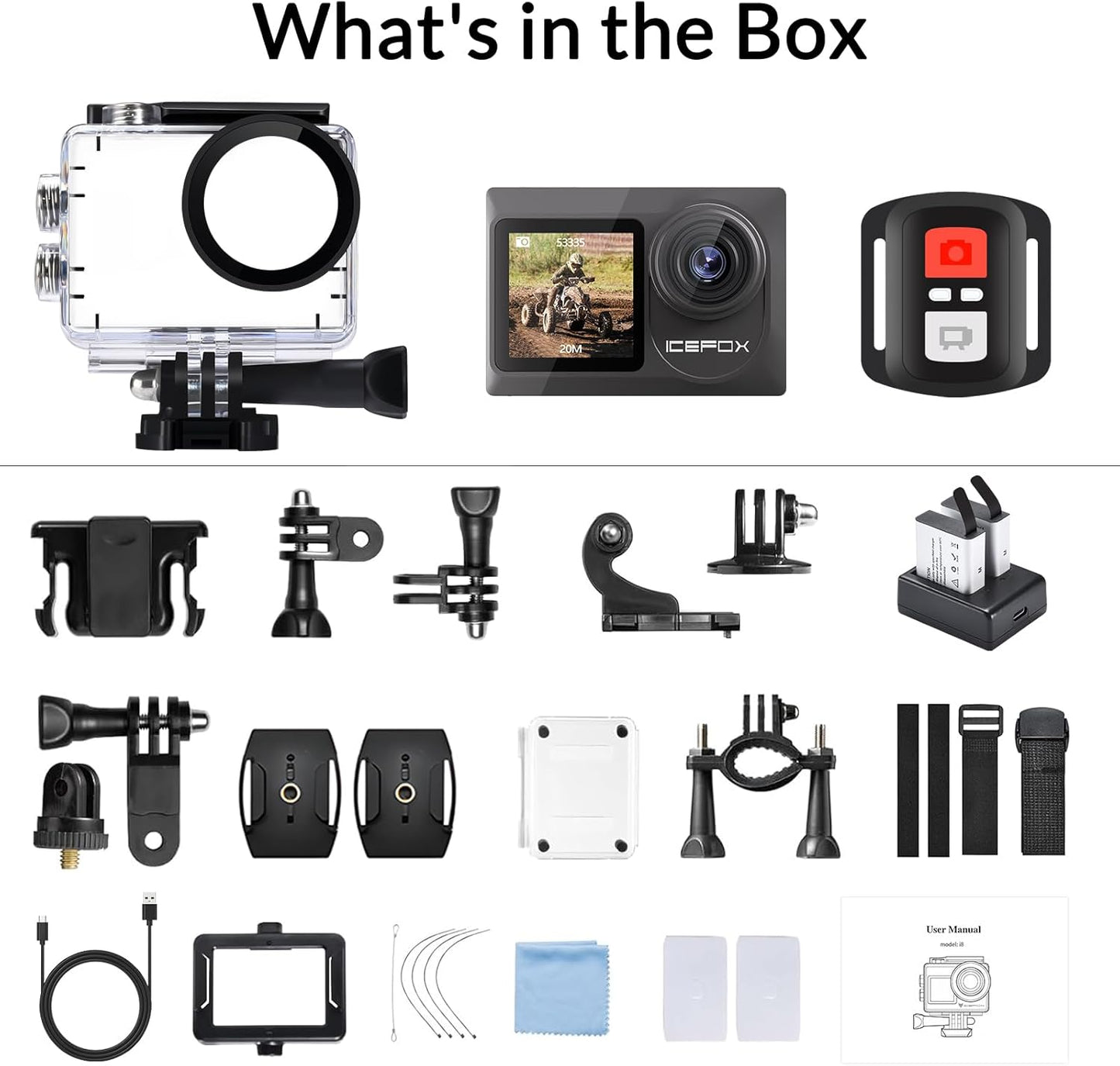 ICEFOX™ 4K Taktische Action-Cam